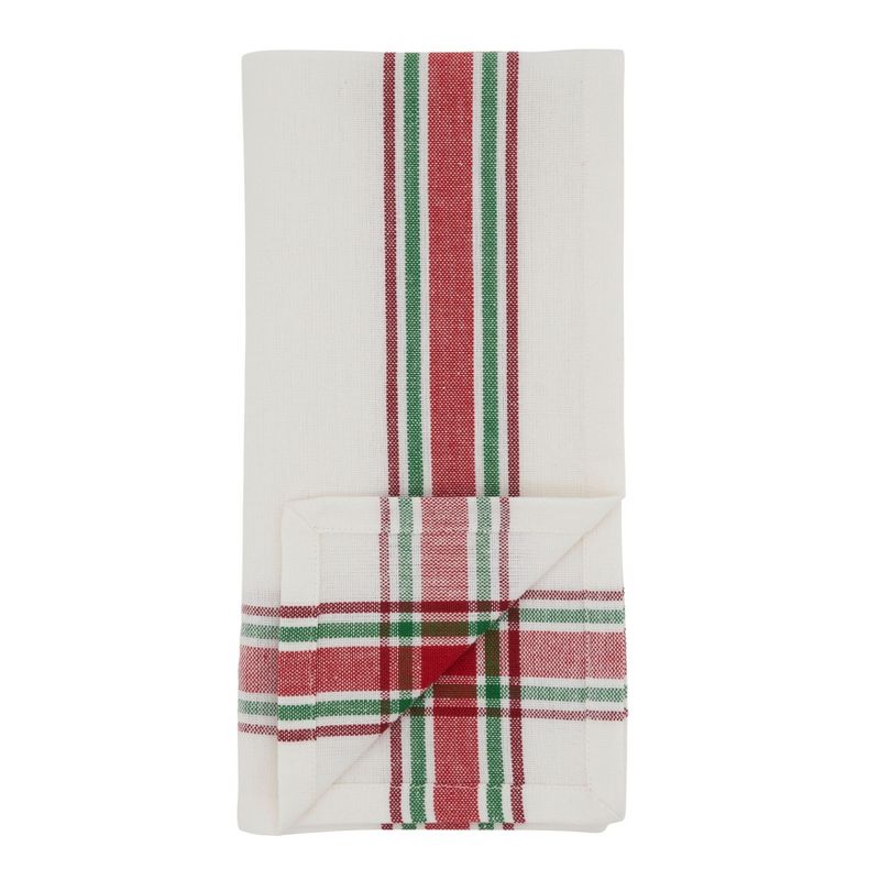 Saro Lifestyle Plaid Cotton Table Napkins (Set of 4)