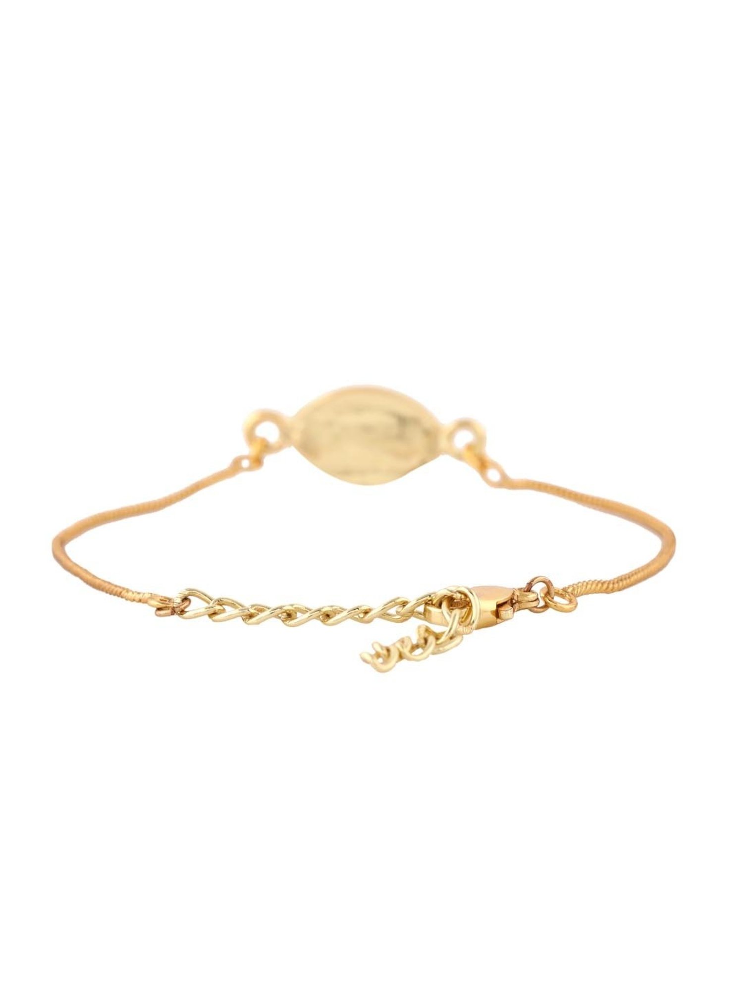Estele Gold-Plated Bracelet with Crystals & Divine Red for Women