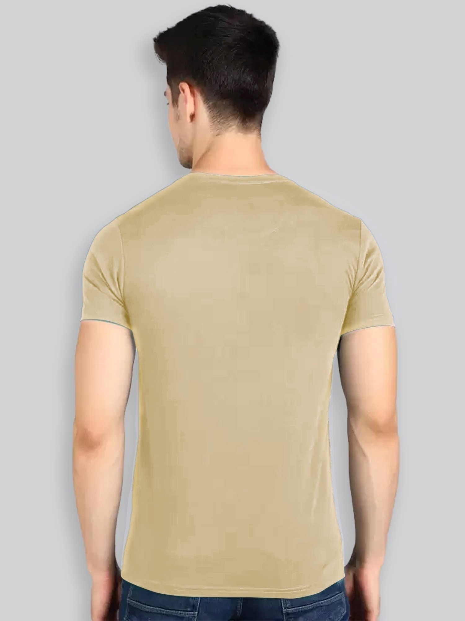 Lux Nitro Beige Regular Fit T-Shirt Pack of - 2