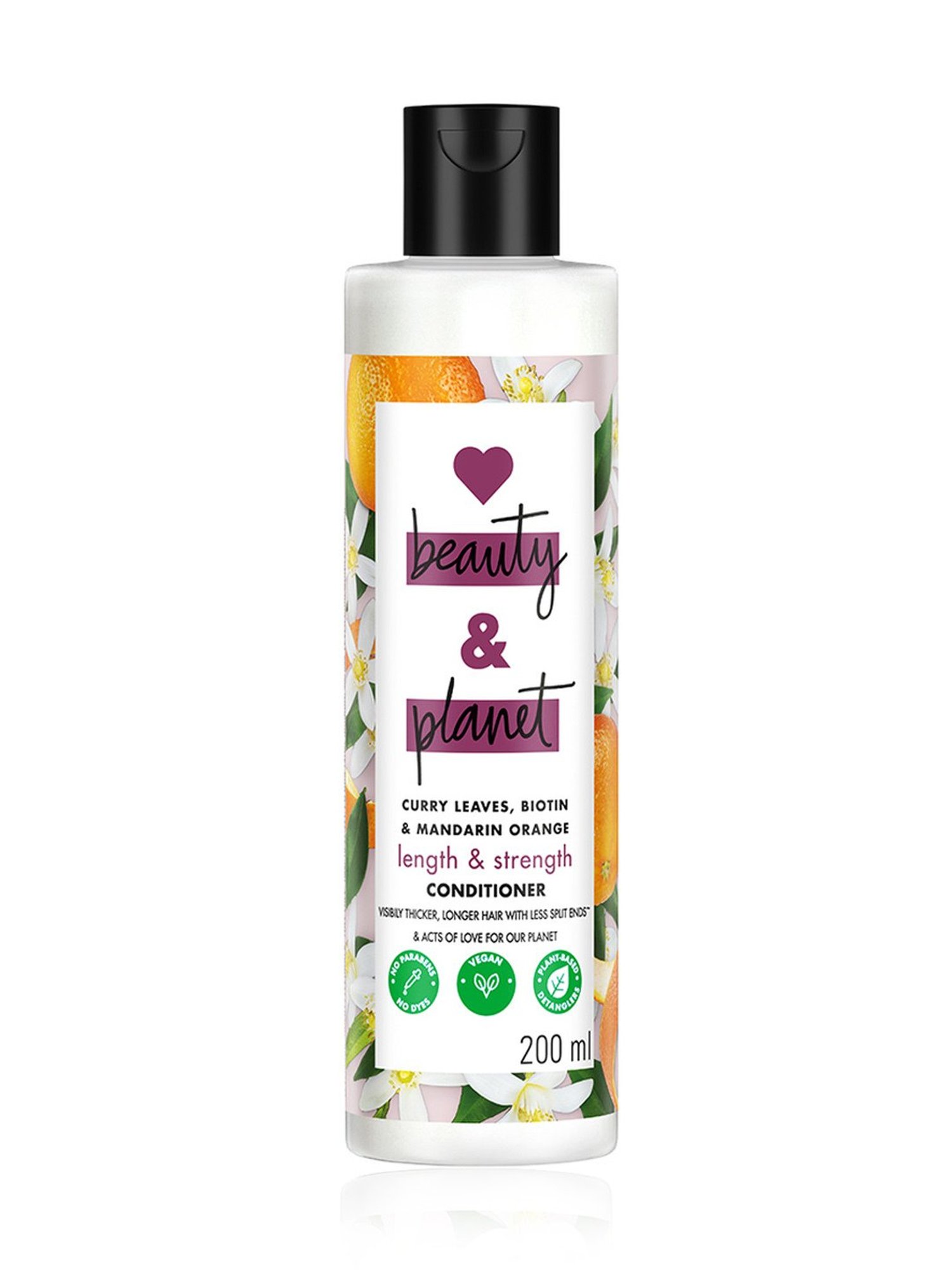 Love Beauty & Planet Curry Leaves, Biotin & Mandarin Orange Paraben Free Conditioner - 200 ml