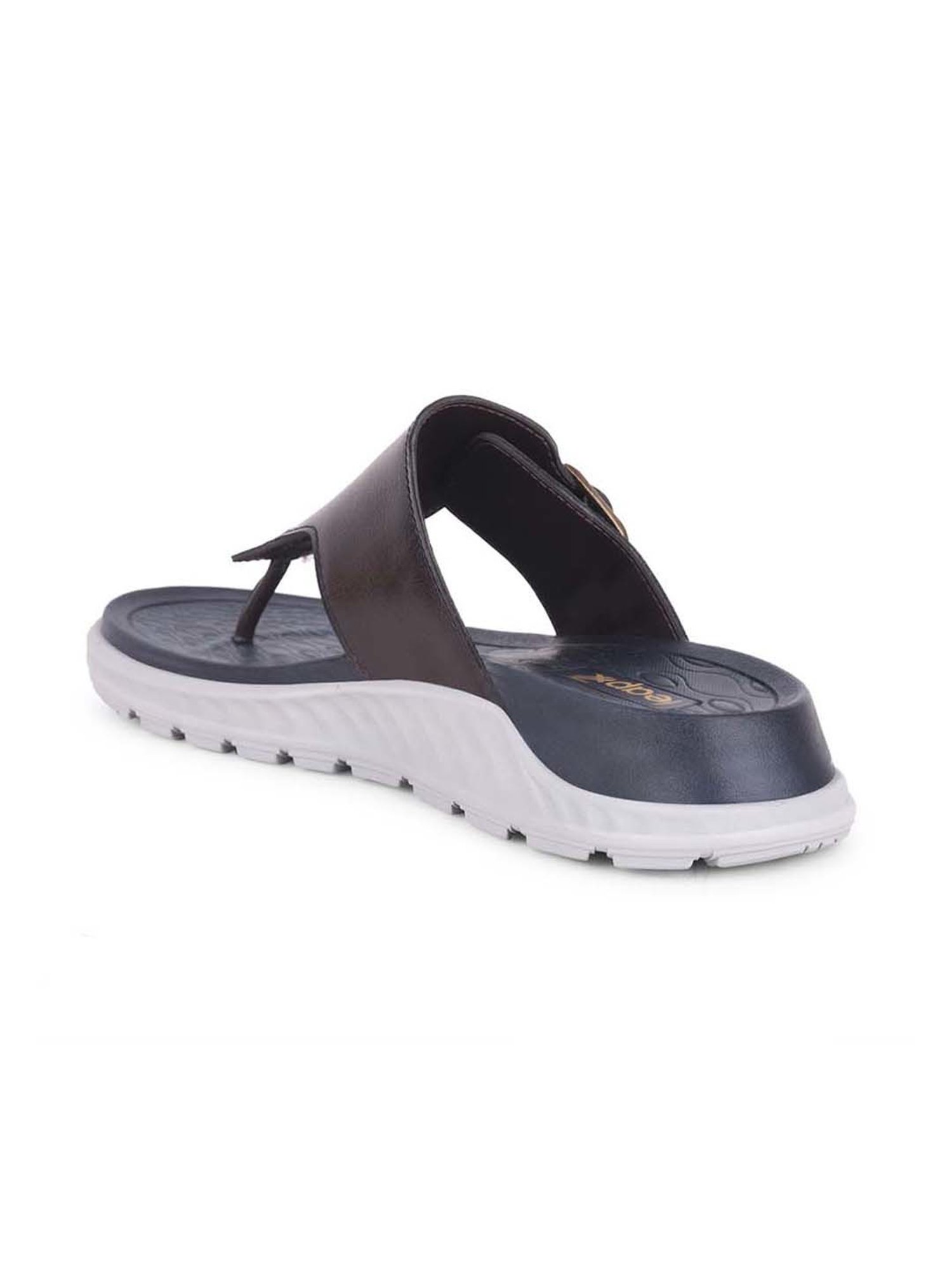 Leap7X by Liberty Men's Dark Brown Thong Sandals