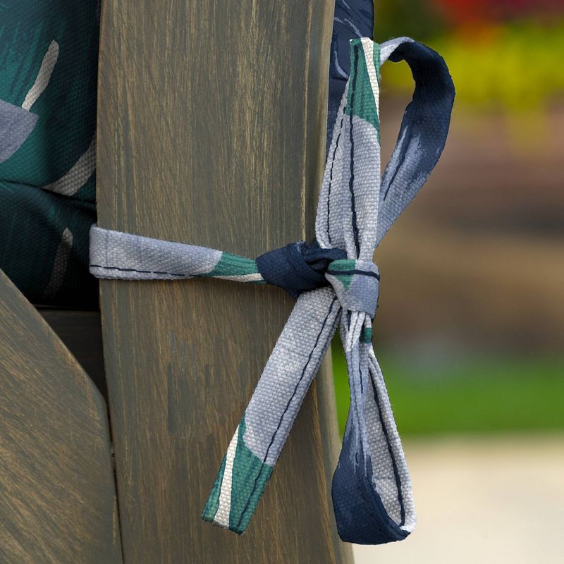 2pk Salome Tropical Outdoor Seat Cushions Blue - Arden Selections