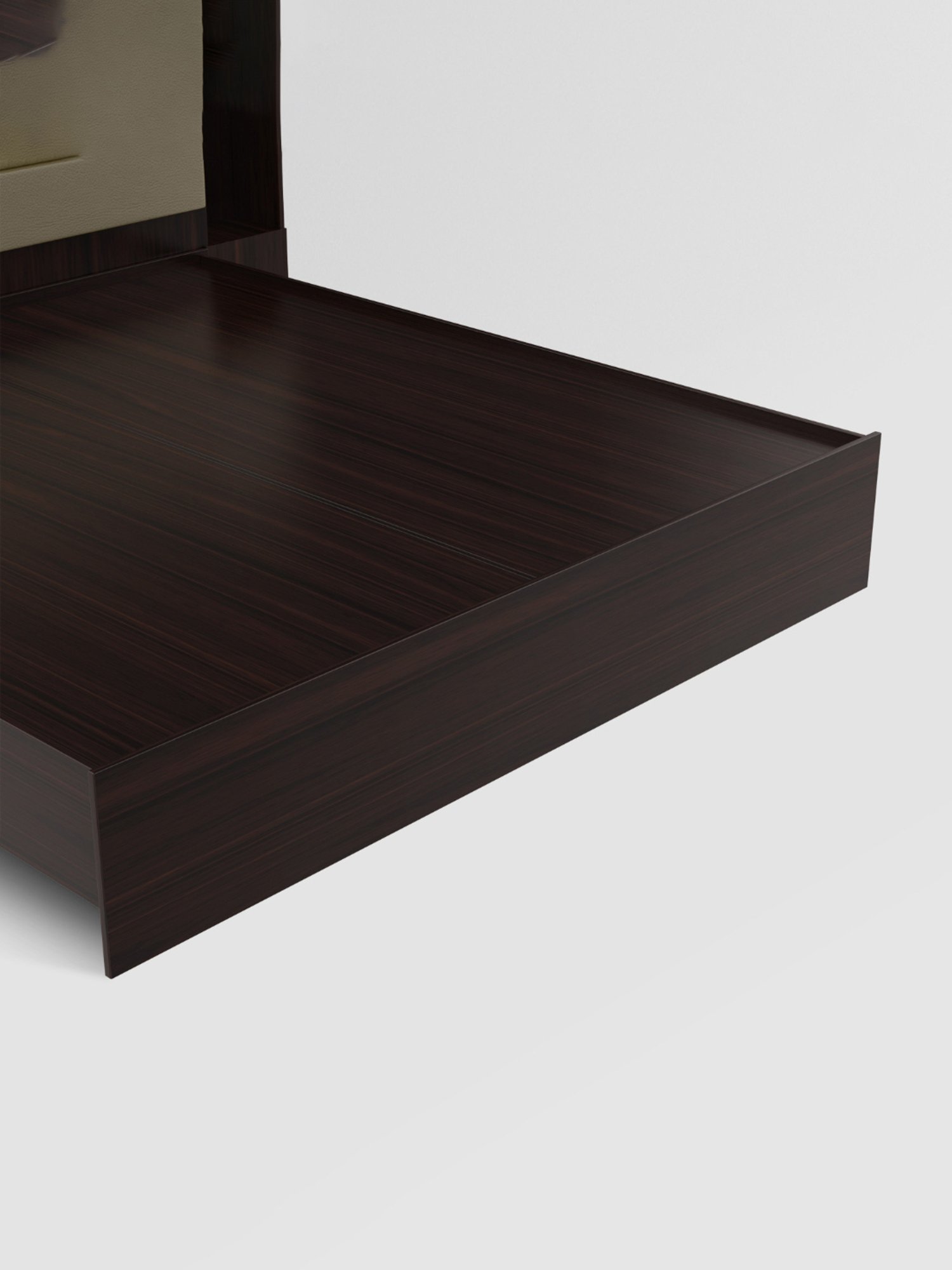 Nilkamal Riva Black Engineered Wood King Size Bed with Storage