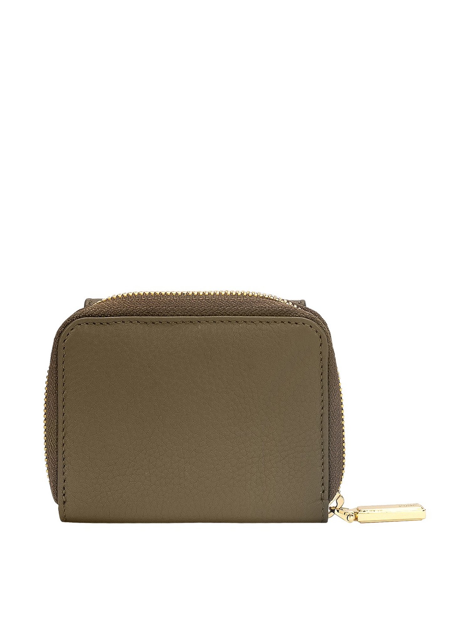 Eske Isa Taupe Solid Zip Around Wallet for Women