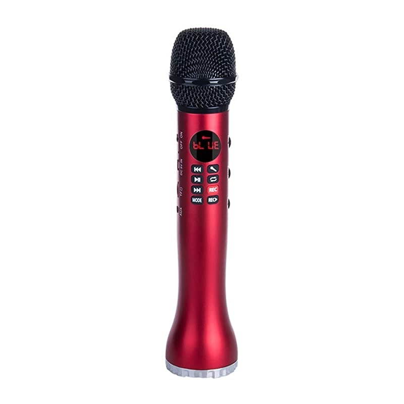 JM01 Bluetooth Microphone Wireless Singing Machine with Marvelous Echo Effect for iPhoneAndroidPC Red