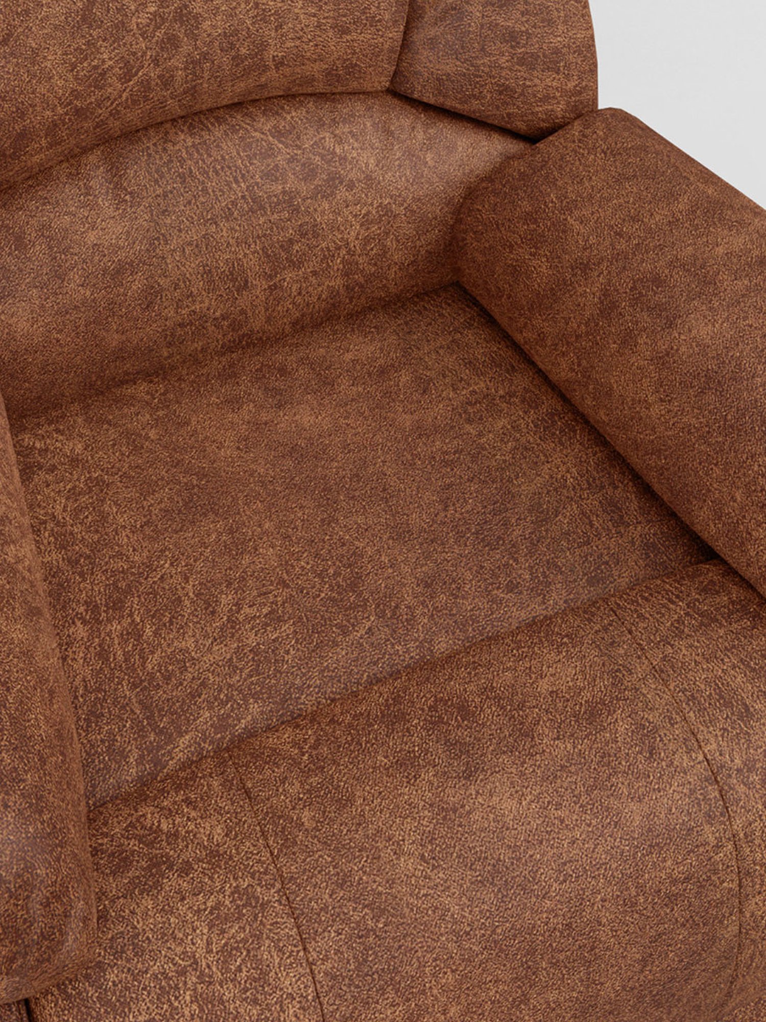 Godrej Interio Rhine V3 Caramel Brown Pinewood 1 Seater Recliner Sofa