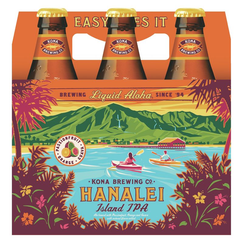 Kona Hanalei Island-Style IPA Beer - 6pk/12 fl oz Bottles
