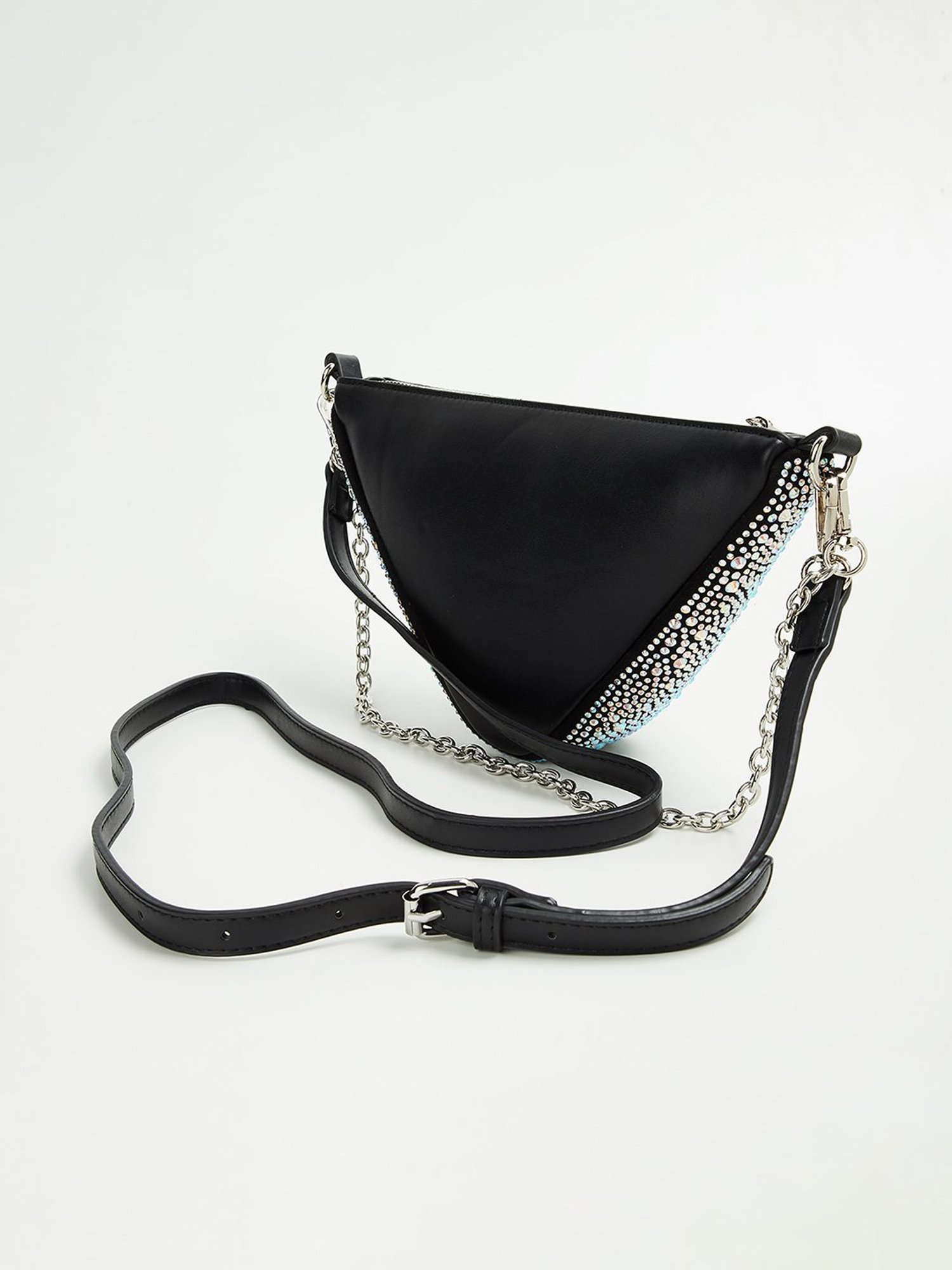 Code by Lifestyle Black Embellished Shoulder Bag