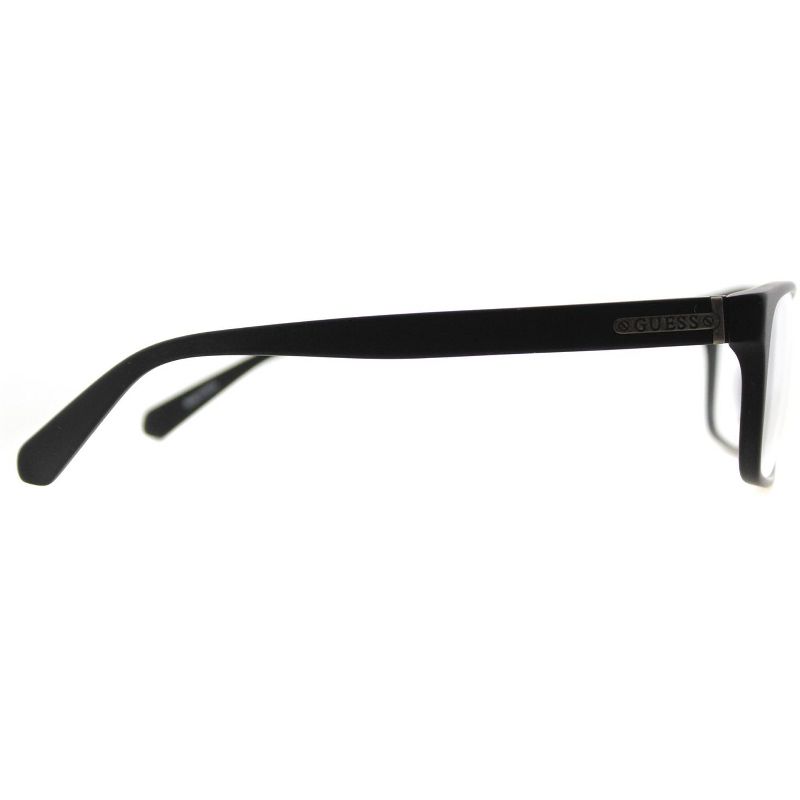 Guess  BLK Unisex Rectangle Eyeglasses Black 57mm