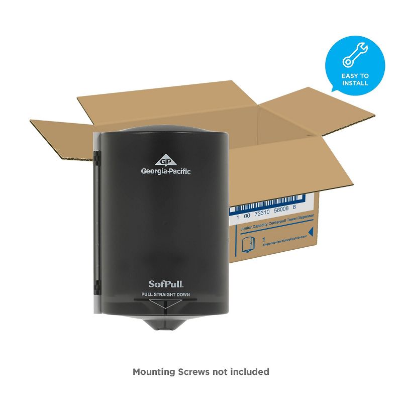 Georgia Pacific Professional Junior C-Pull Towel Dispenser 7 1/10w x 6 11/16 x 10 3/4 Translucent