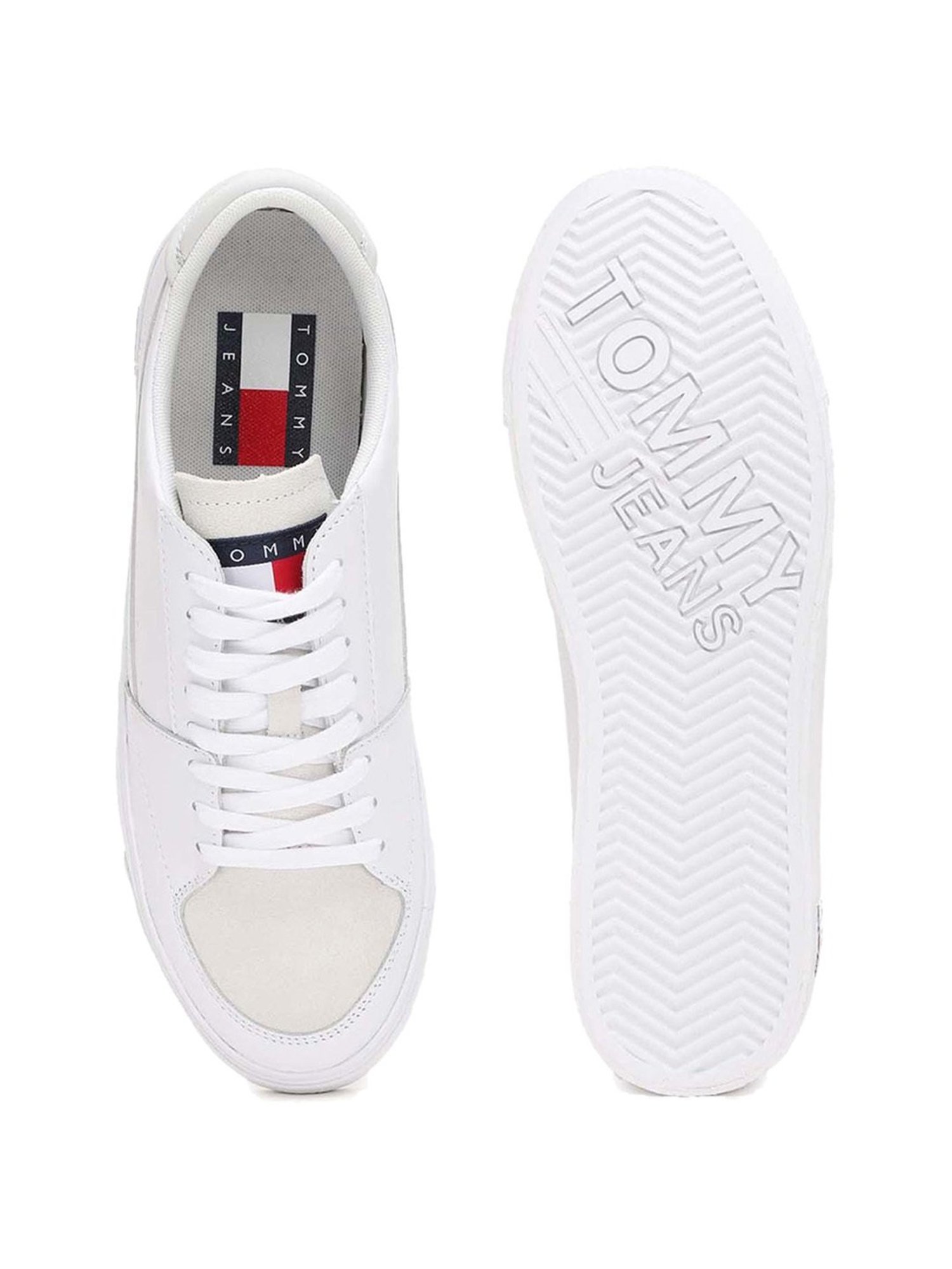 Tommy Hilfiger Men's White Casual Sneakers