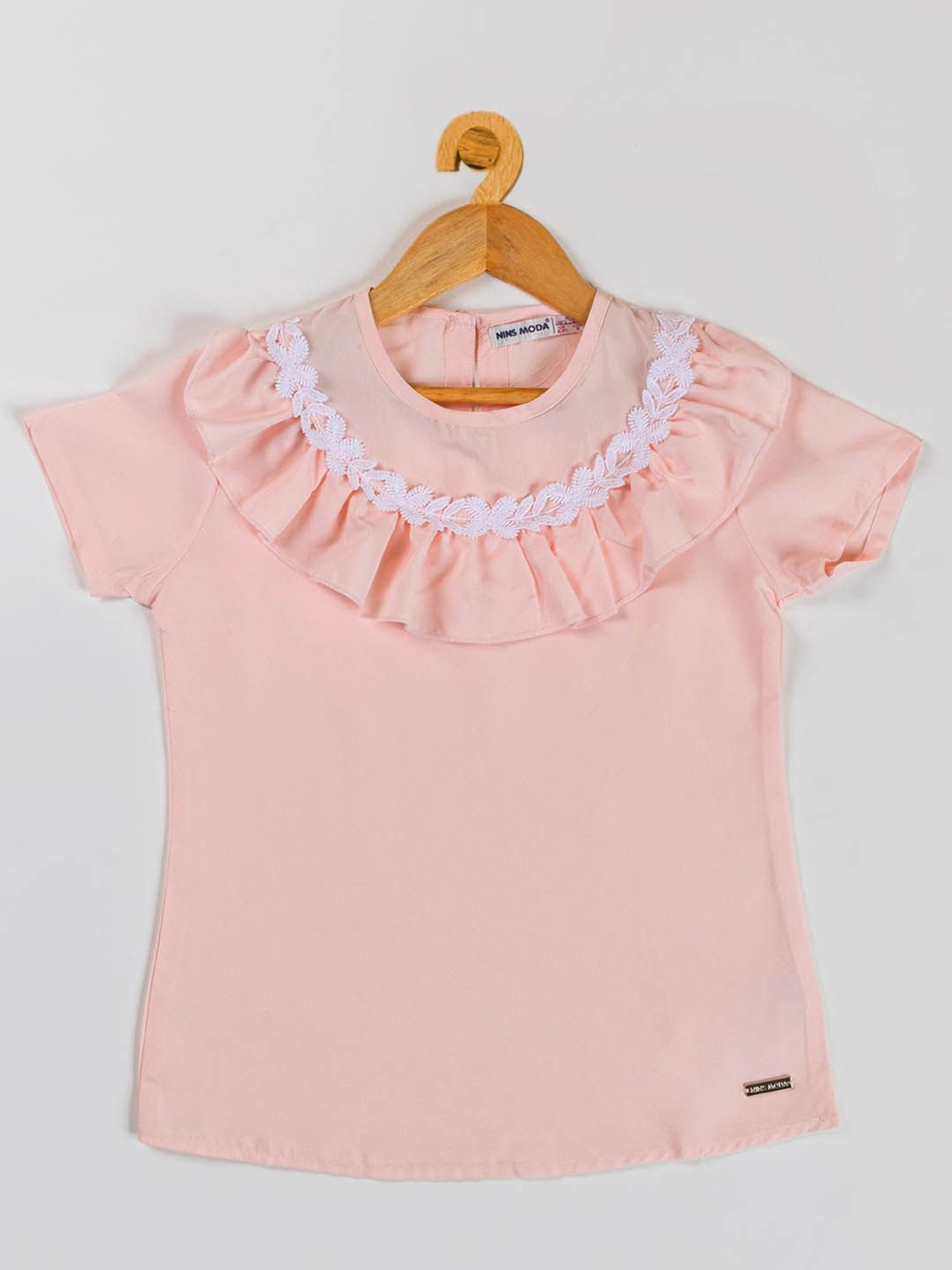 NINS MODA Kids Peach Solid Top