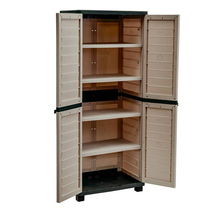 70.9" Cabinet With 4 Shelves - Mocha/Brown - Starplast