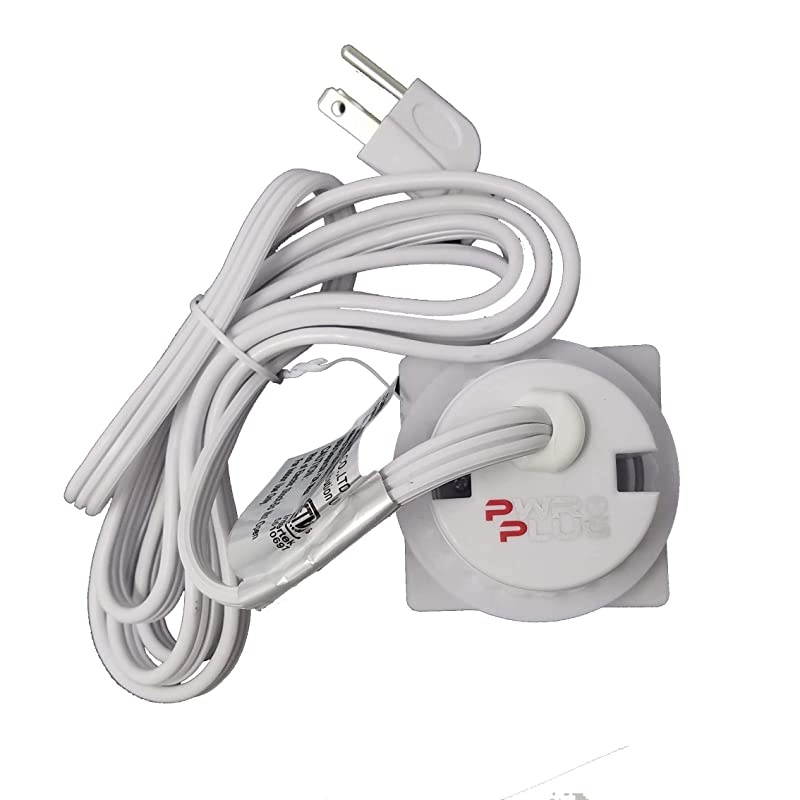 Power Grommet in-Desk Power Center Table Top Grommet Furniture Power Data Hub-2 USB Port Table Connectivity (DC-8189-SQUARE-Fit 2"-2.5" White)