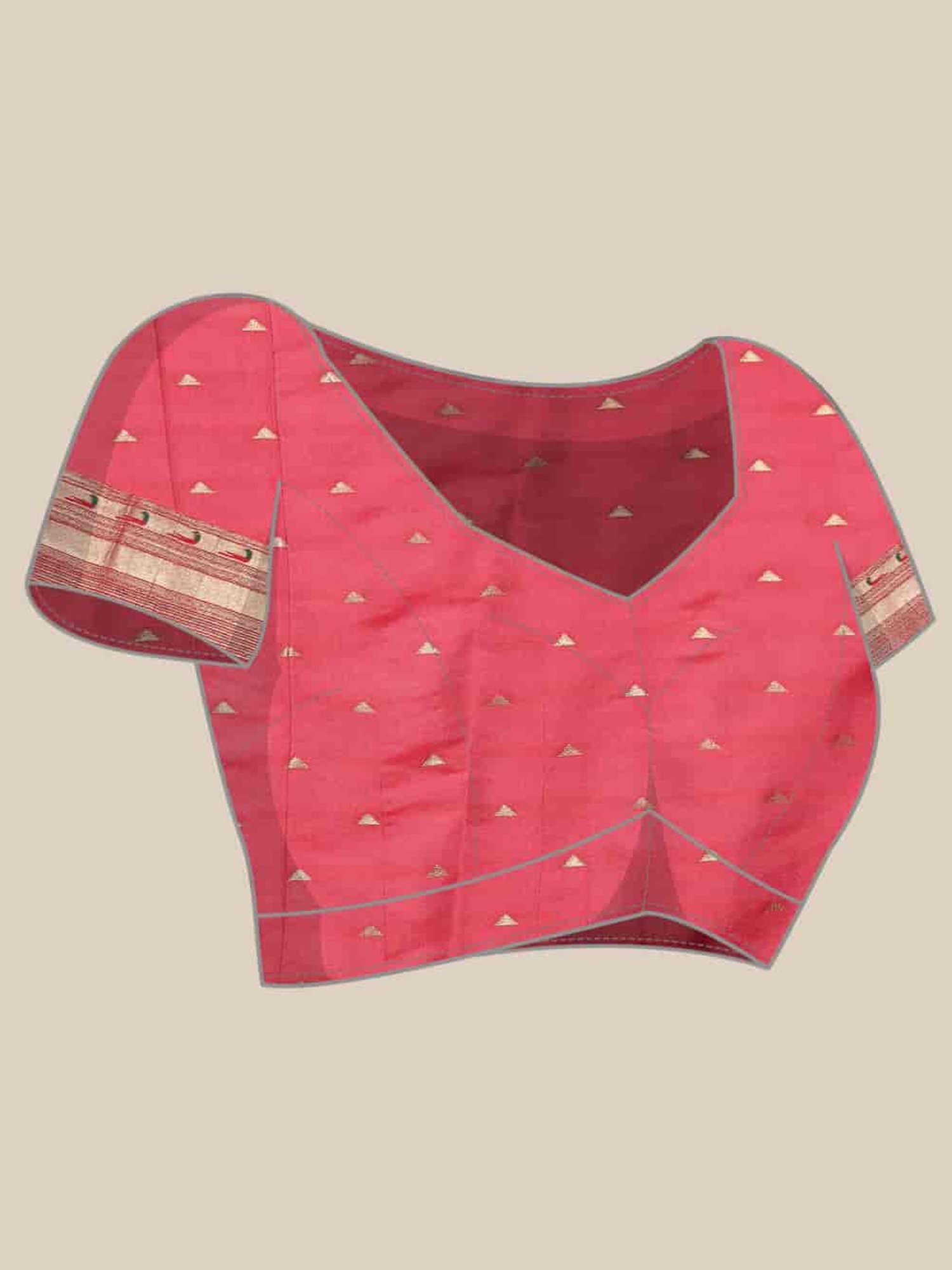 Silk Land White Woven Saree With Unstitched Blouse