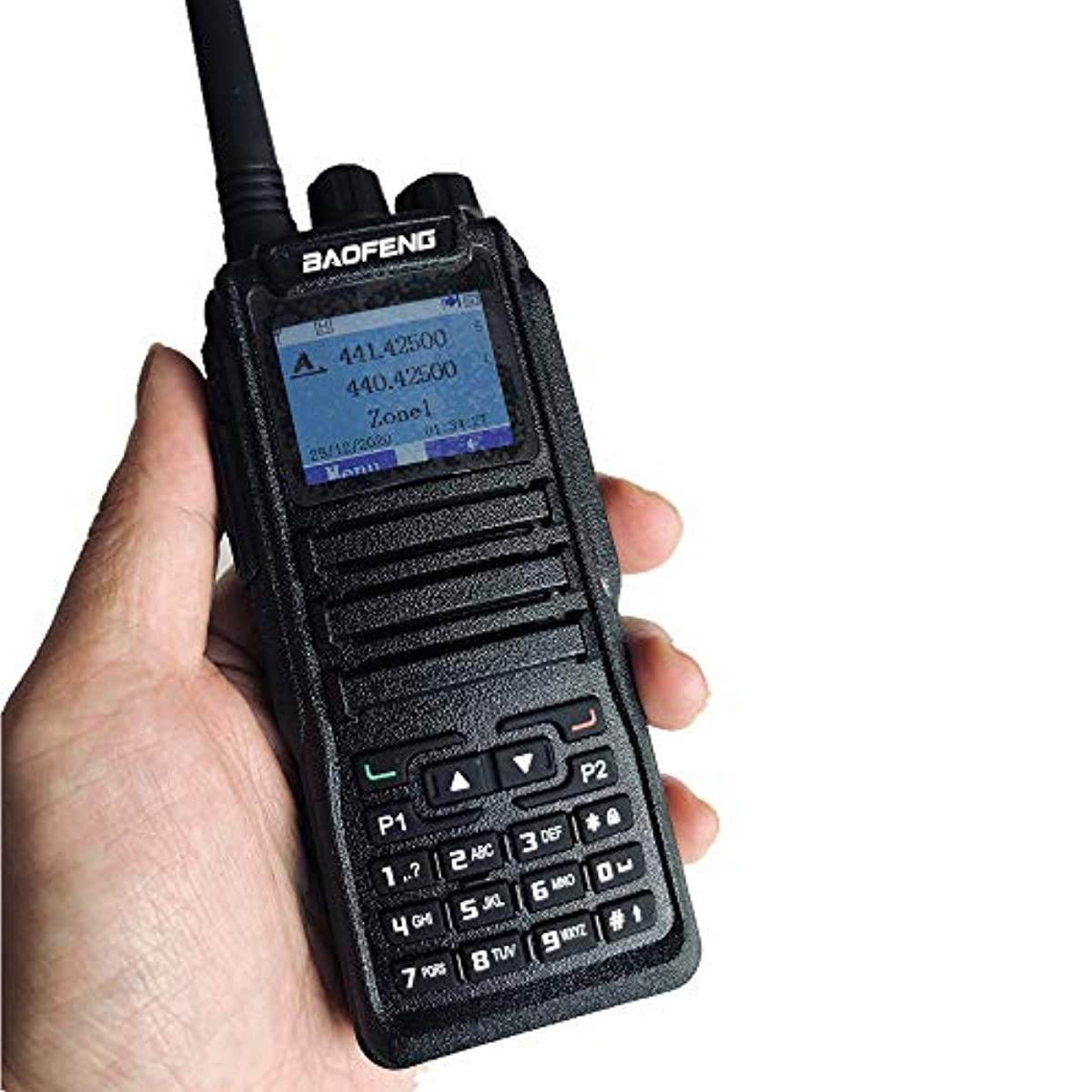 Baofeng DM-1701 Dual Band Tier I & II DMR Radio 3000 Channels, Color Display with PRG Cable & Earpiece