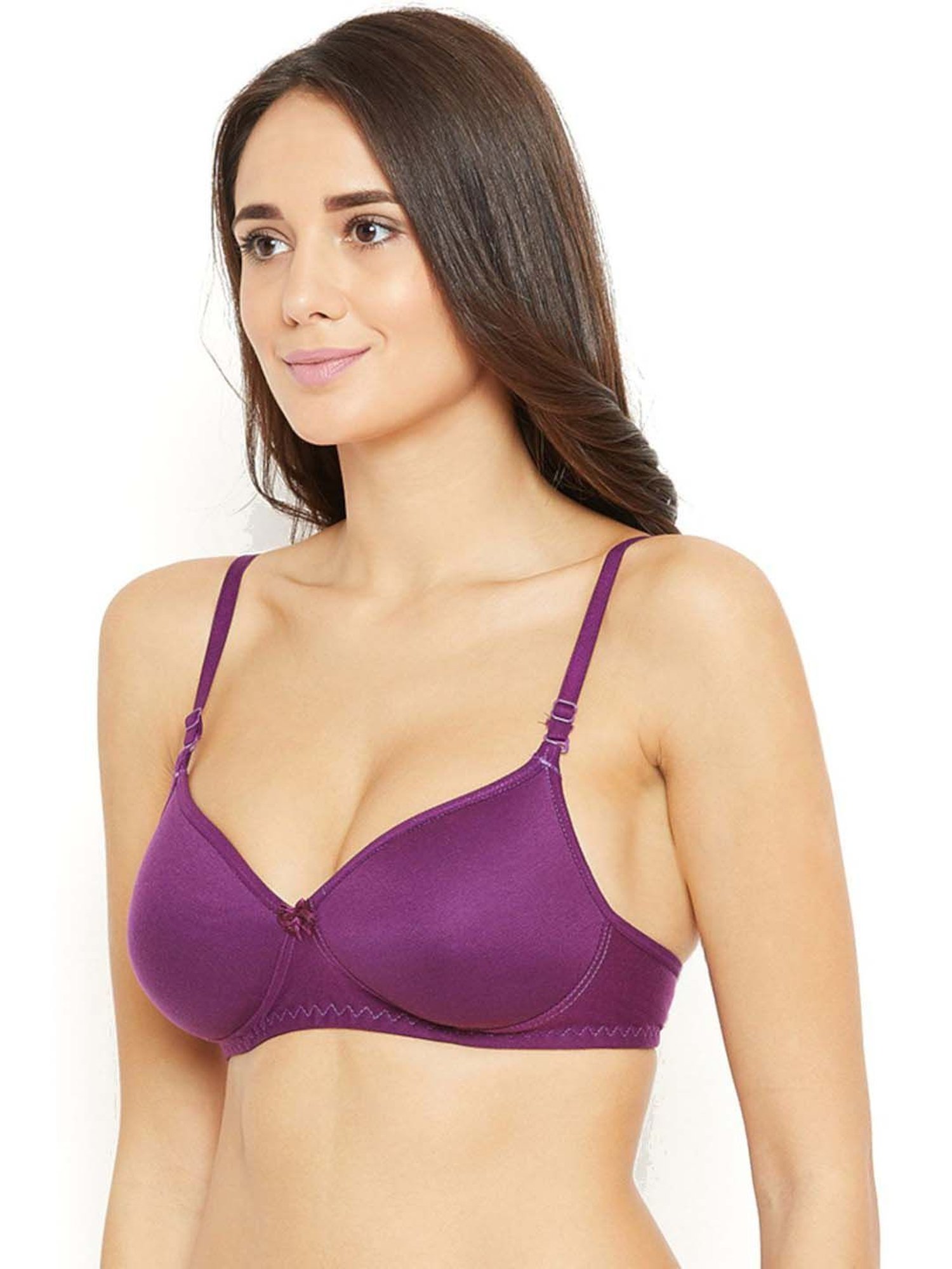 N-Gal Coral & Purple Everyday Bras - Pack Of 2