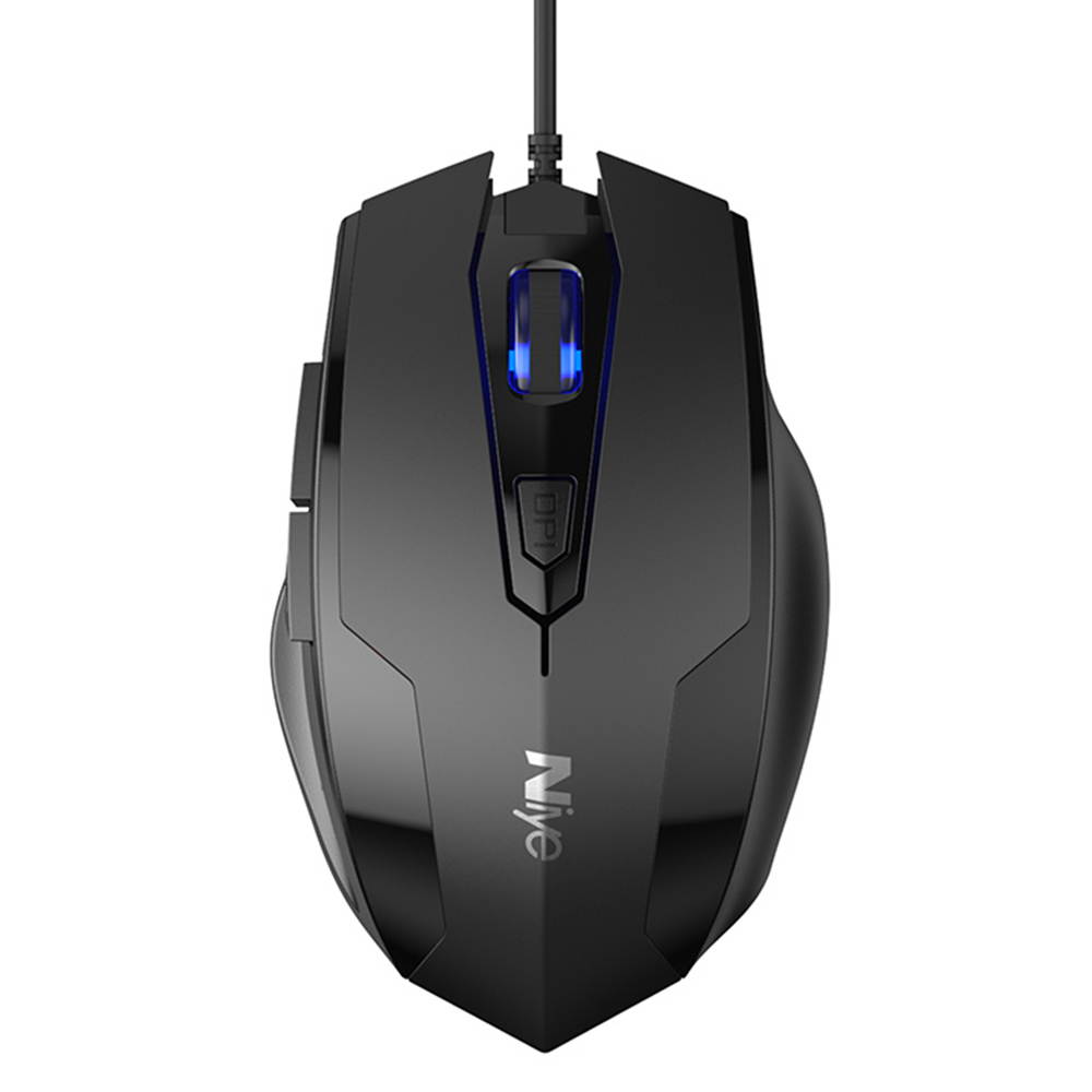Wired Mouse, USB Wired Gaming Mice with 2400 DPI, 6 Buttons for Computer PC Laptop, USB Wired Mouse 4 Adjustable DPI Levels Mouse for Gamer Win 10/8/7/XP, Black