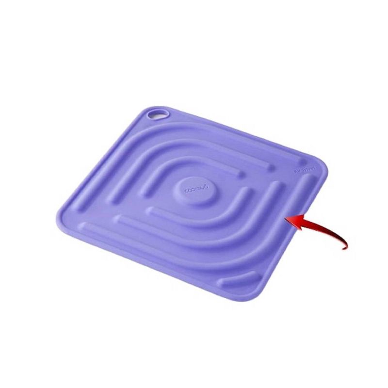 Cookduo Air Trivet - Purple Silicone Trivet and Pot Holder