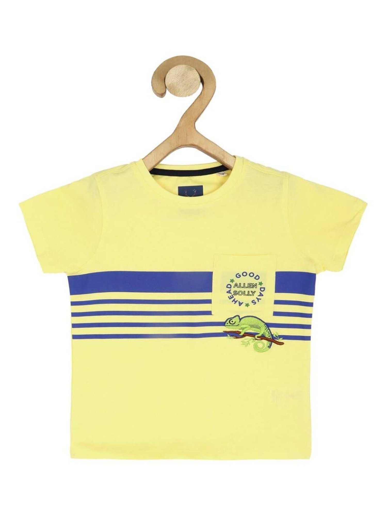 MINIKLUB Boys Blue Printed Full Sleeves T-Shirt