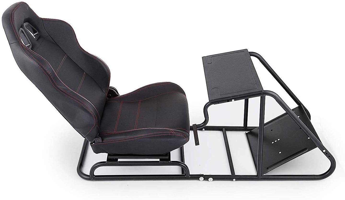 VEVOR Driving Simulator Seat Adjustable Driving Gaming Reclinable Seat with Gear Shifter Mount for PS2 PS3 PS4 Xbox Xbox 360 Xbox