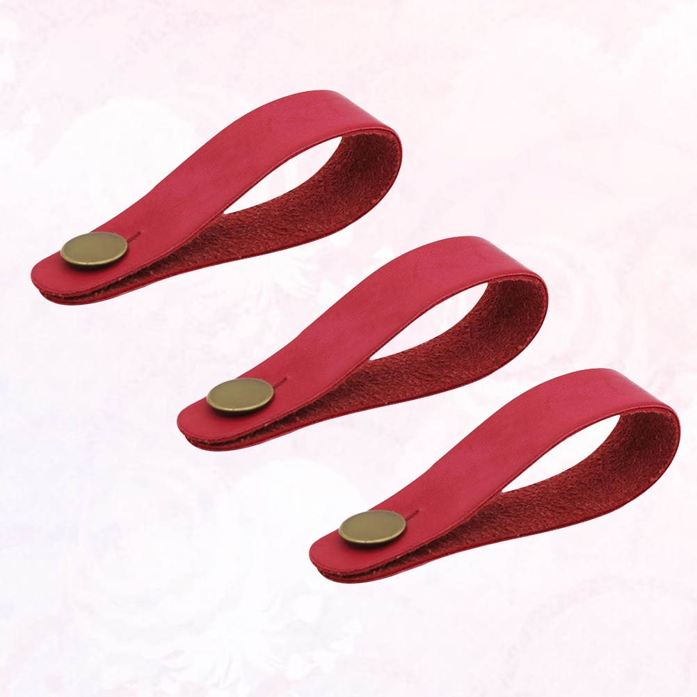 4Pcs Guitar Neck Strap Leather Head Belt Holder Button Safe Lock Ukulele Bass Folk Acoustic Electric Guitar Accessories (Black + Green + Red + Brown)