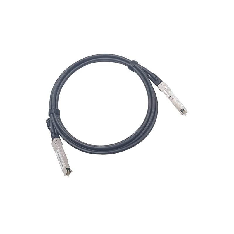 3 Meters QSFP+ DAC Twinax Cable  40GbE QSFP+ Direct Attach Copper Cable QSFPH40GCU3M 30AWG Black for Cisco Dell Ubiquiti DLink Juniper Huawei Mellanox Mikrotik SuperMicro
