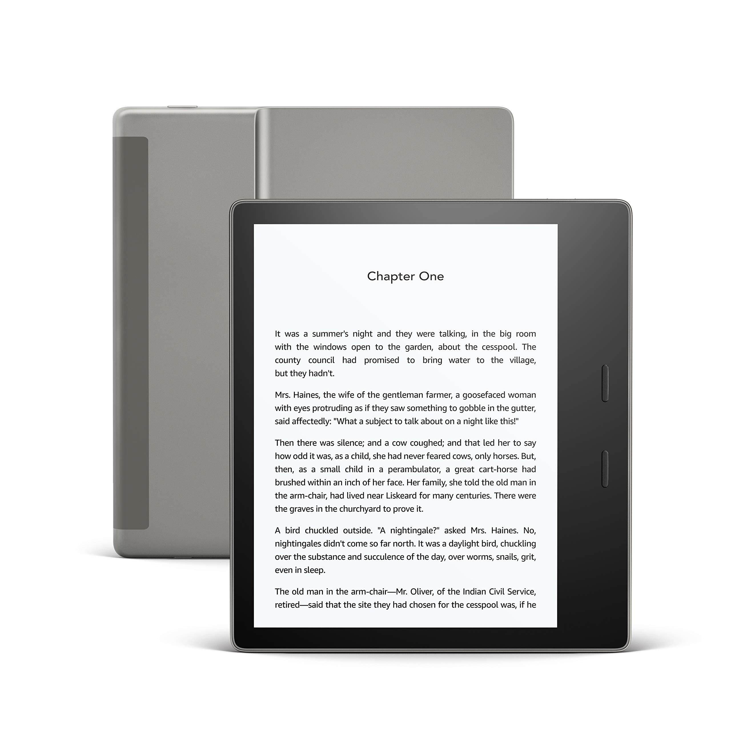 Kindle Oasis | Now with adjustable warm light | Waterproof, 32 GB, Free 4G + Wi-Fi | Graphite