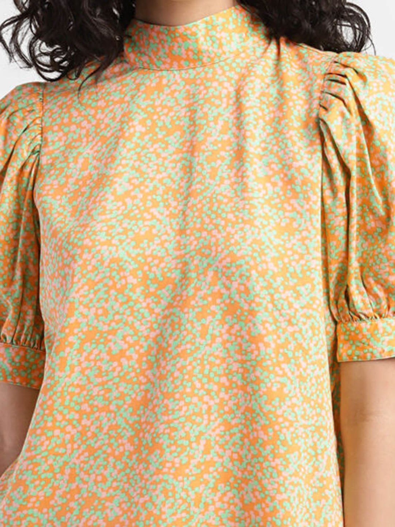 Levi's Orange Printed Top