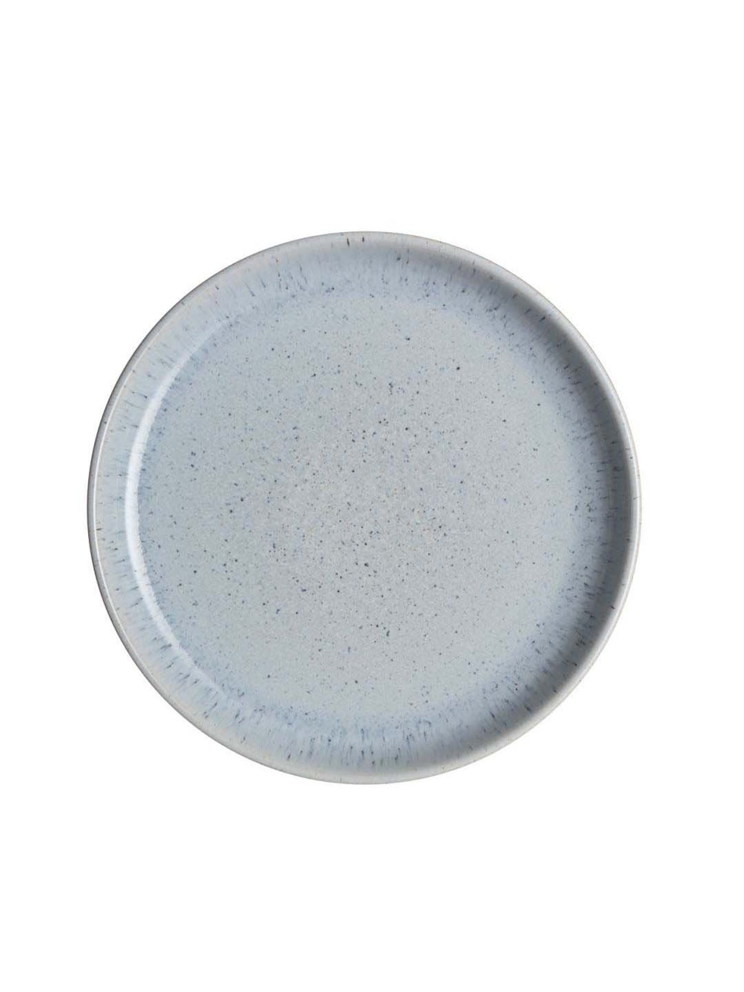 DENBY Studio Blue Stoneware Pebble Medium Coupe Plate (21 cm) - Set of 1
