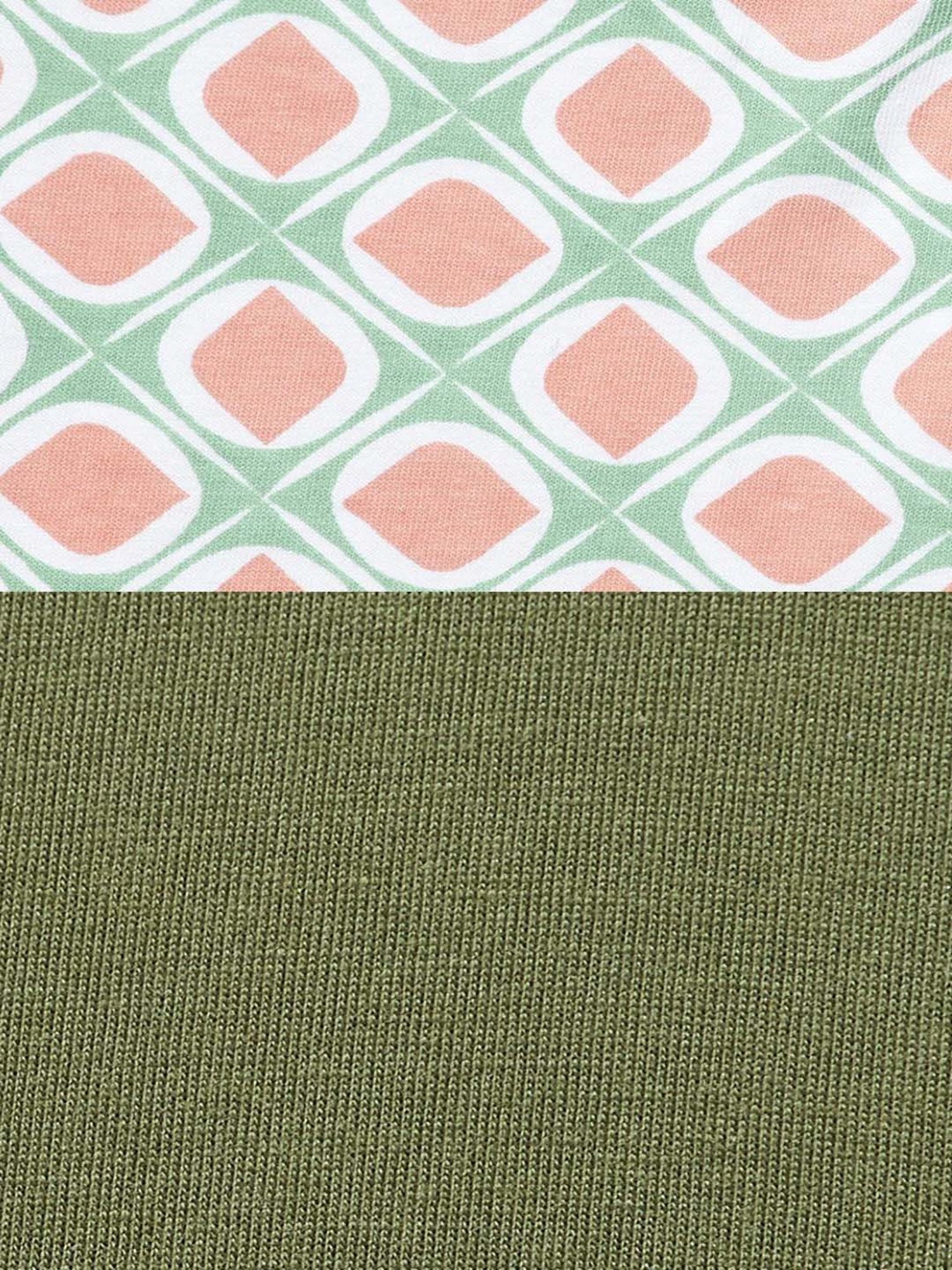 YU by Pantaloons Green & Pink Cotton Printed Camisoles - Pack Of 2