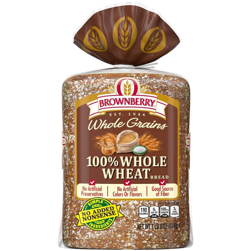 Brownberry 100% Whole Wheat Bread - 24oz