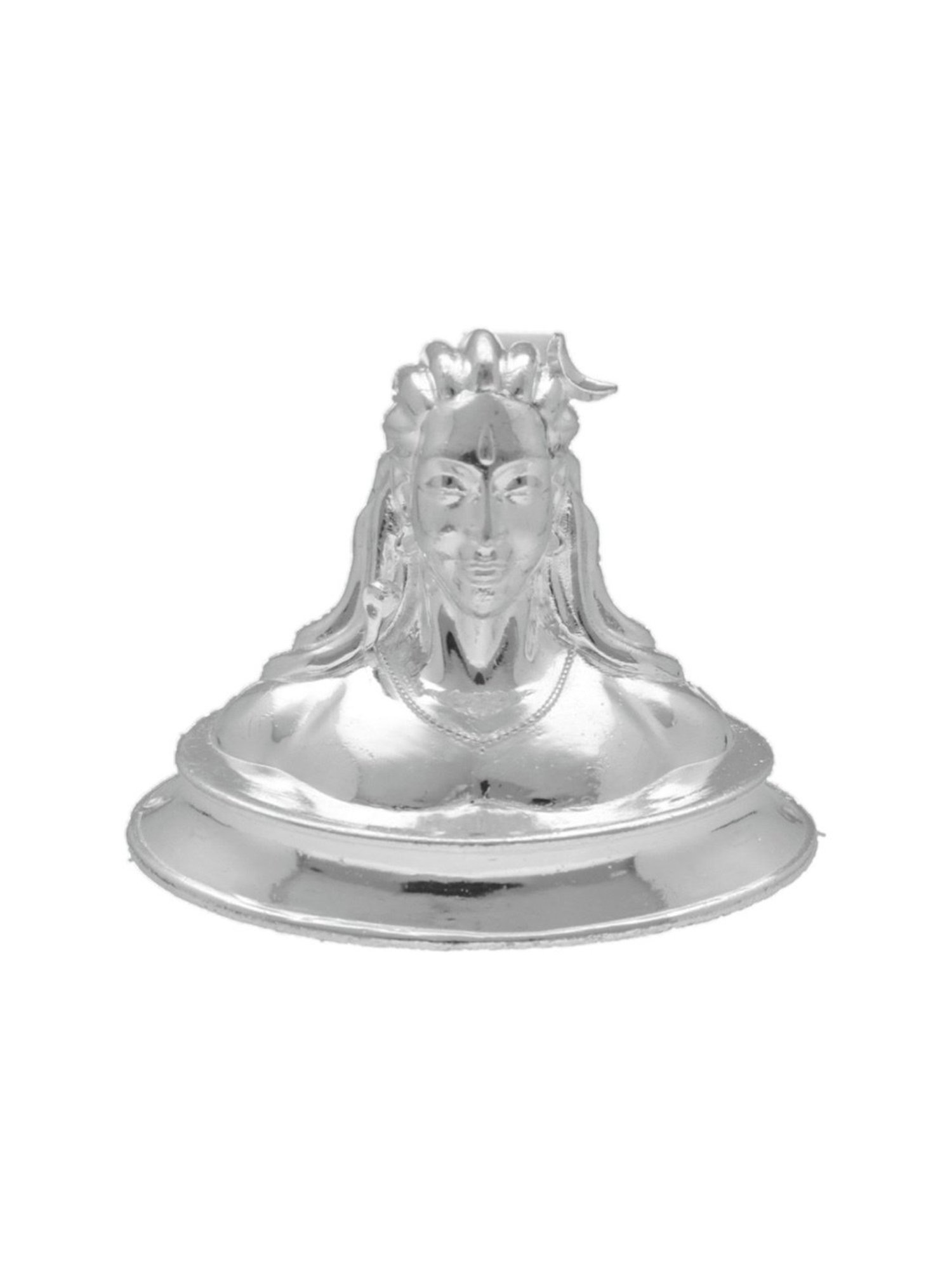 Sri Jagdamba Pearls 800 Silver Adiyogi Shiva Divine Idol - 205 gm