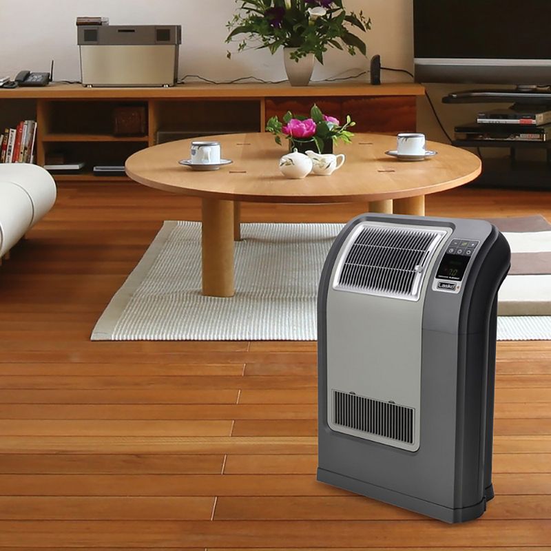 Lasko CC24841 Portable Space Saving Digital Cyclonic Ceramic Space Heater with Remote Control, Gray