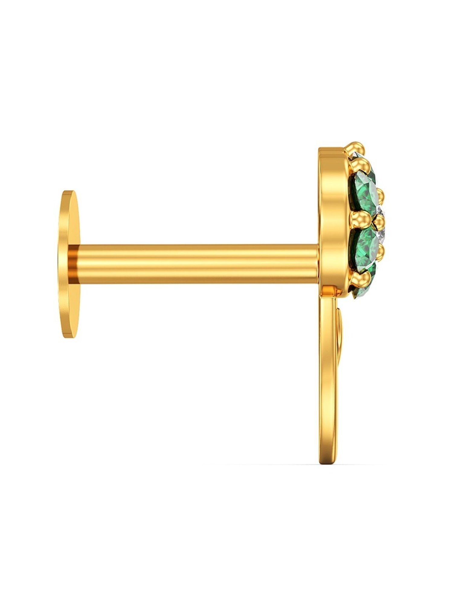 Joyalukkas 22k Dual Blossom Gold Nosepin for Women