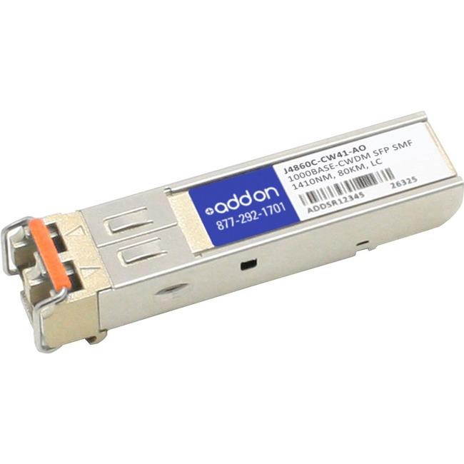 Addon Hp J4860c-Cw41 Compatible Taa Compliant 1000Base-Cwdm Sfp Transceiver (Smf 1410Nm 80Km Lc)