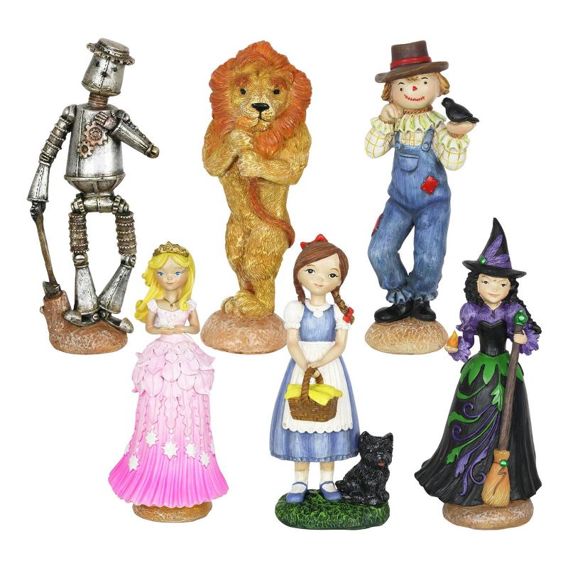 6pc Resin Oz Land Mini Fairy Tale Garden Set - Exhart