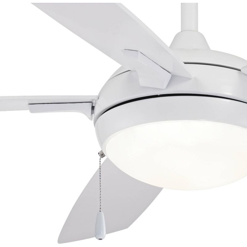 54" Minka Aire Lun-Aire White LED Ceiling Fan