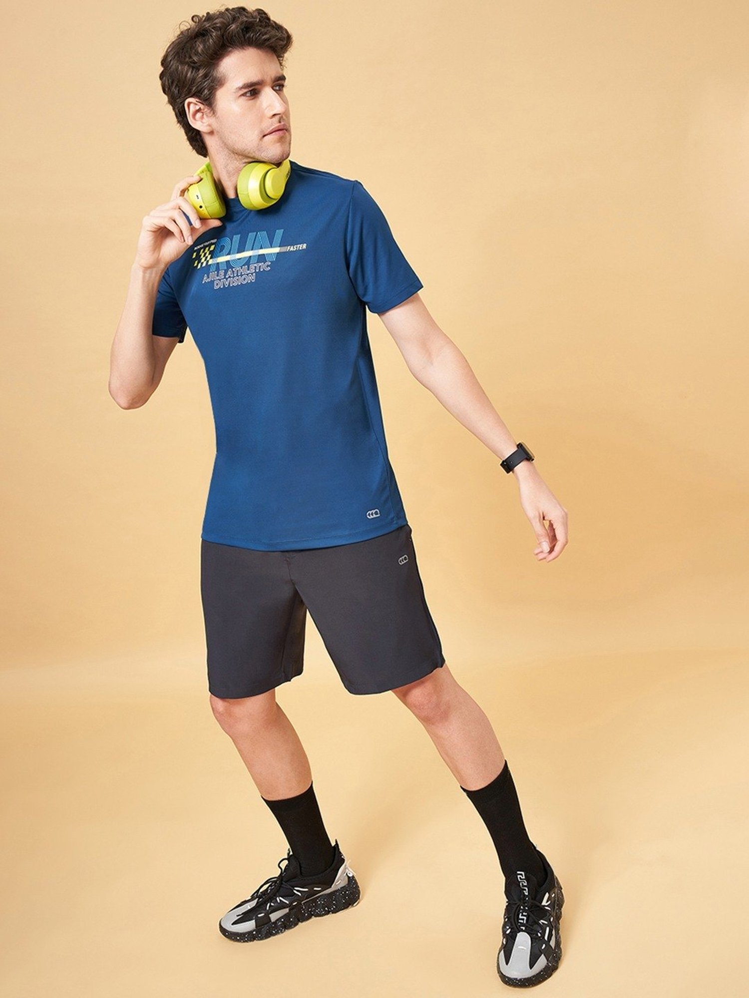 Ajile by Pantaloons Midnight Slim Fit Printed T-Shirt