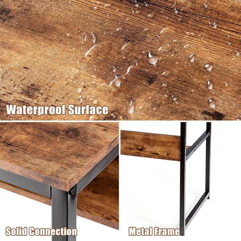 RESPAWN 3000 Gaming Computer Desk - Ergonomic Height Adjustable Gaming Desk, in Blue (RSP-3000-BLU)