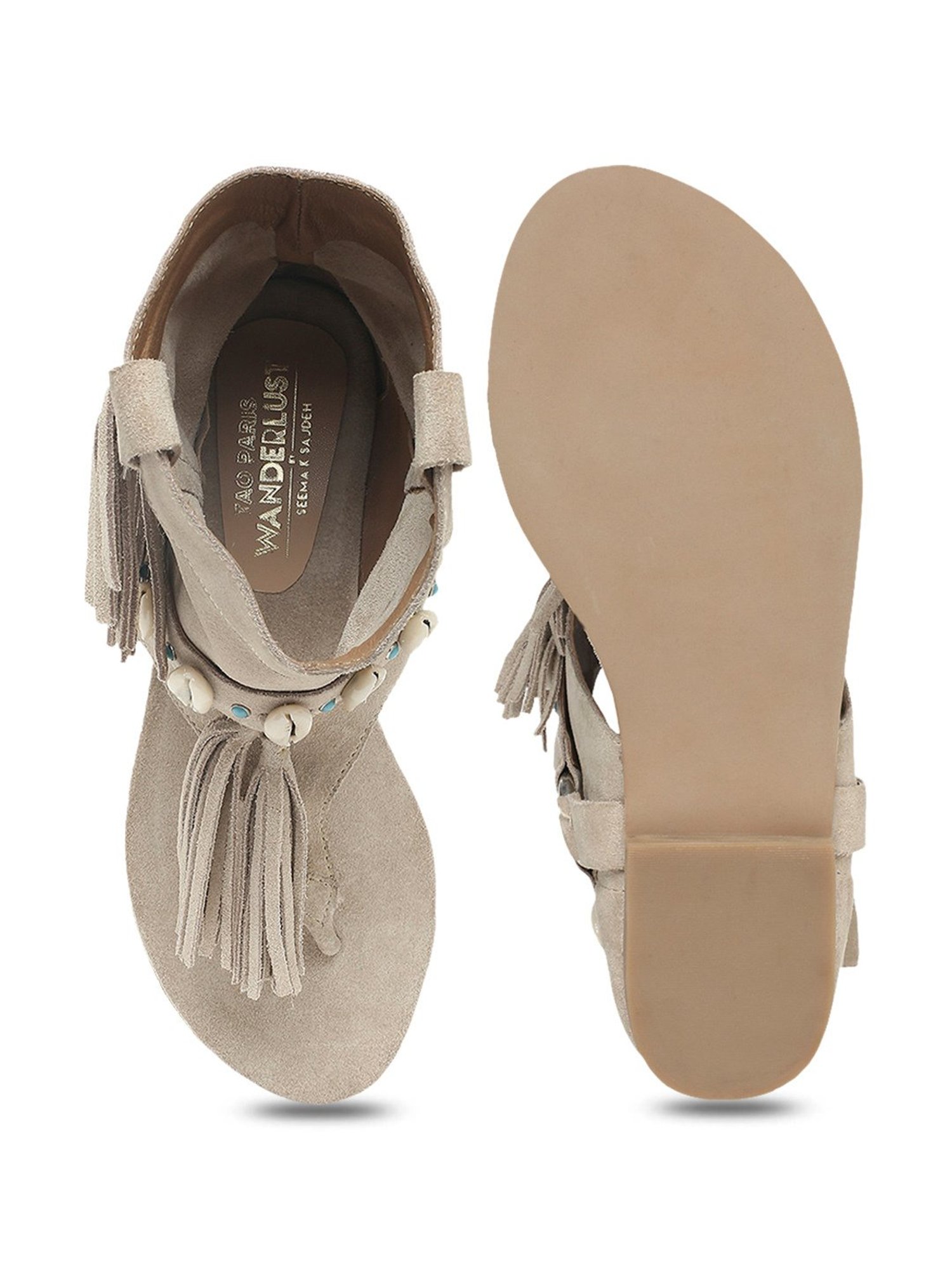 Tao Paris Women's California Beige Thong Sandals