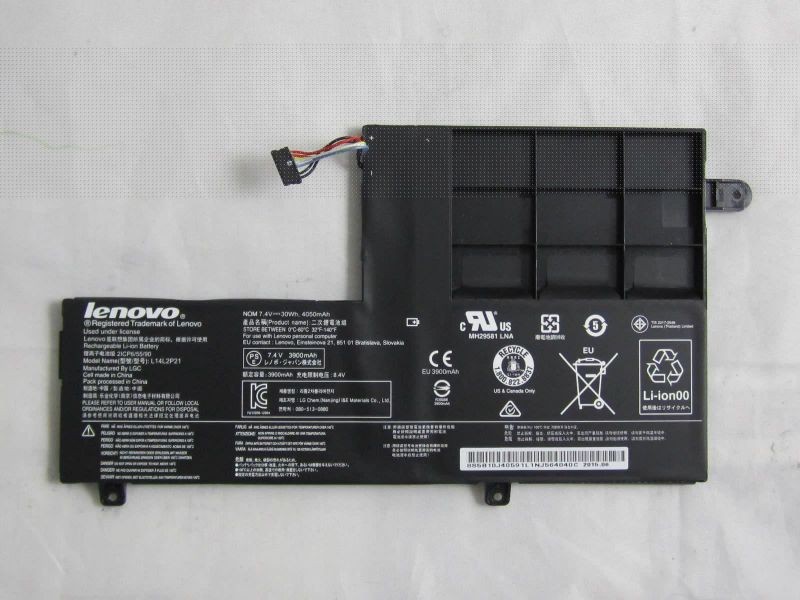 Original Lenovo Akku Batterie L14L2P21 30Wh 4050mAh fur Lenovo Yoga 500 -14IBD