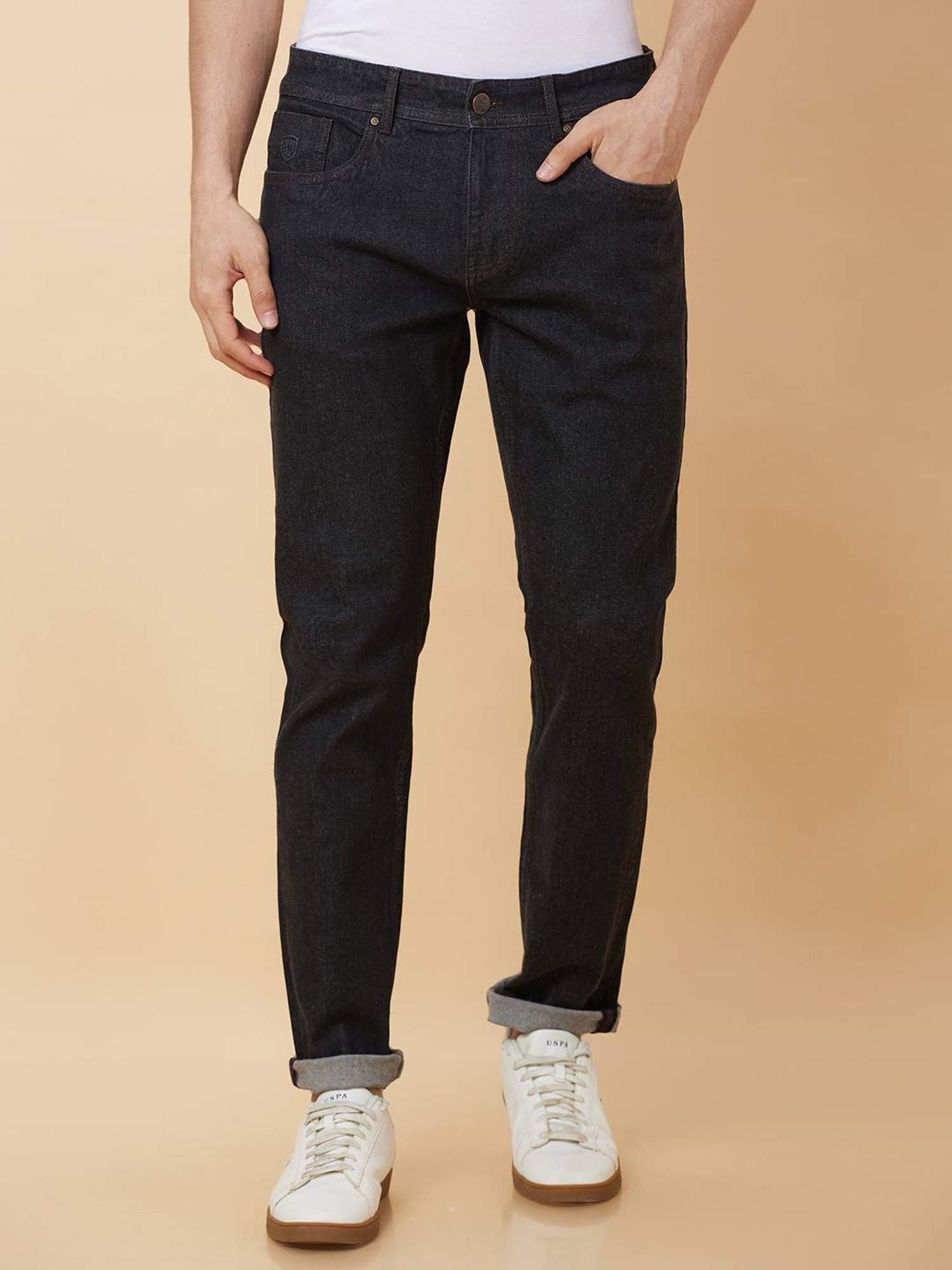 Being Human Black Slim Fit Jeans