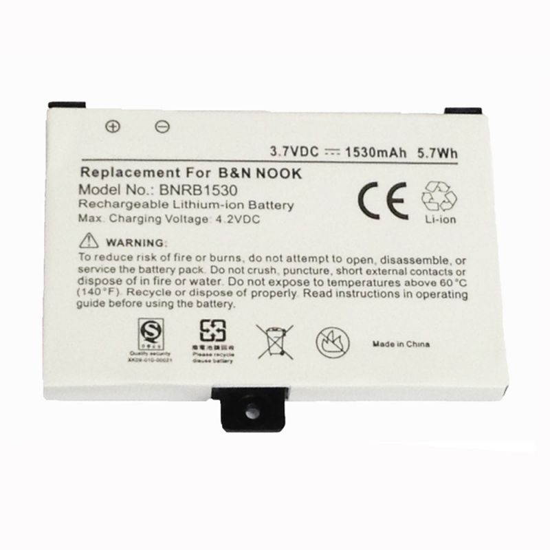 Replacement 1530mAh BNRZ1000, 9BS11GTFF10B3, BNRB454261, BNRB1530 Battery for Barnes & Noble Nook 1st Edition, Nook Classic, BNRV100, BNRZ100 Digital eReader with Installation Tools