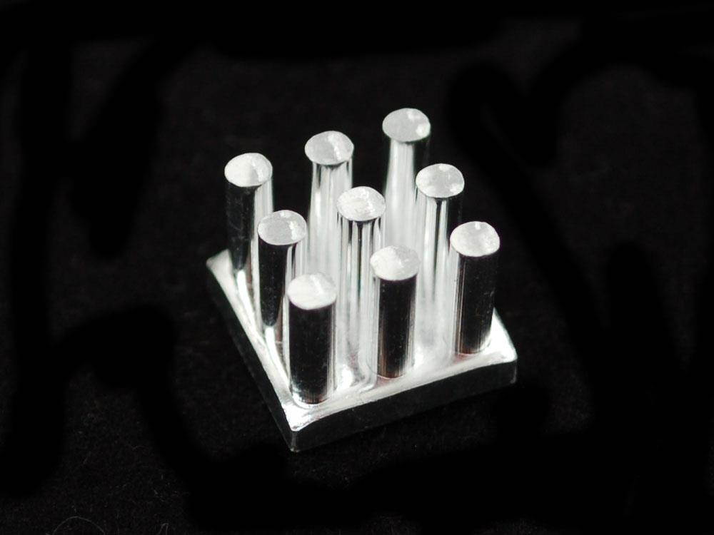 Aluminum SMT Heat Sink - 0.5"x0.5" square