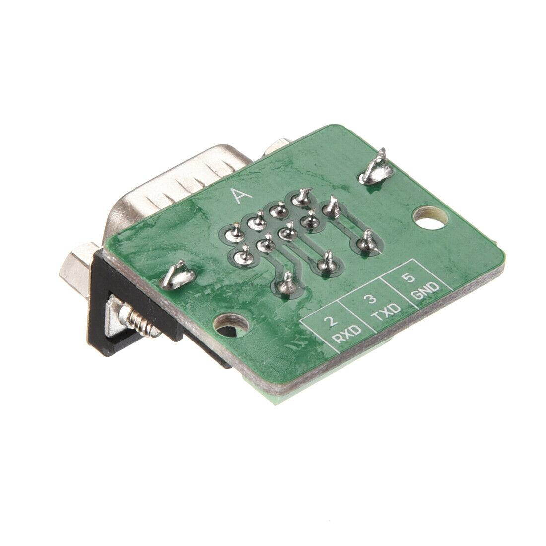 DB9-G3-AT Screw Hole Type RS232 RS485 DB9 D-Sub Serial Port 9Pin COM Male Connector to Terminal 3Pin Signals #235 Distance 5.00mm Adapter Module