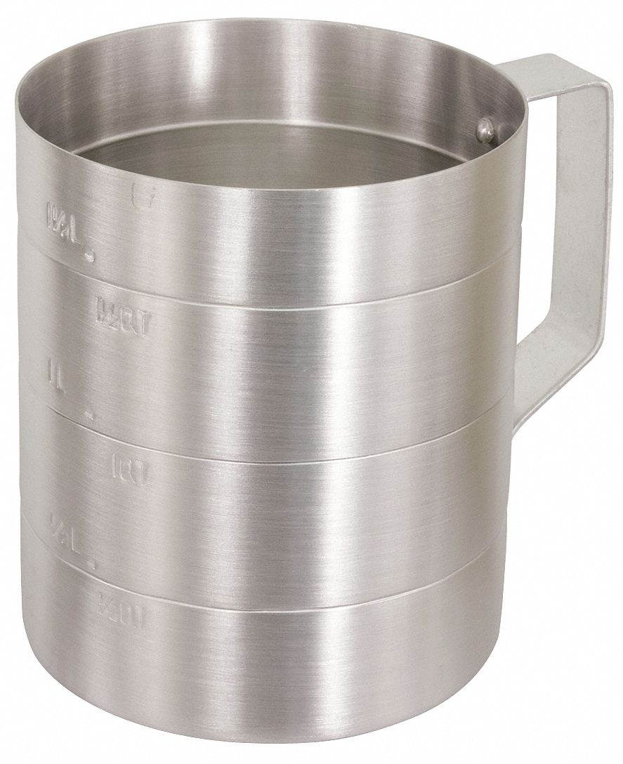 Crestware Measuring Cup,Aluminum,1/2 qt. Dry  MEA05D