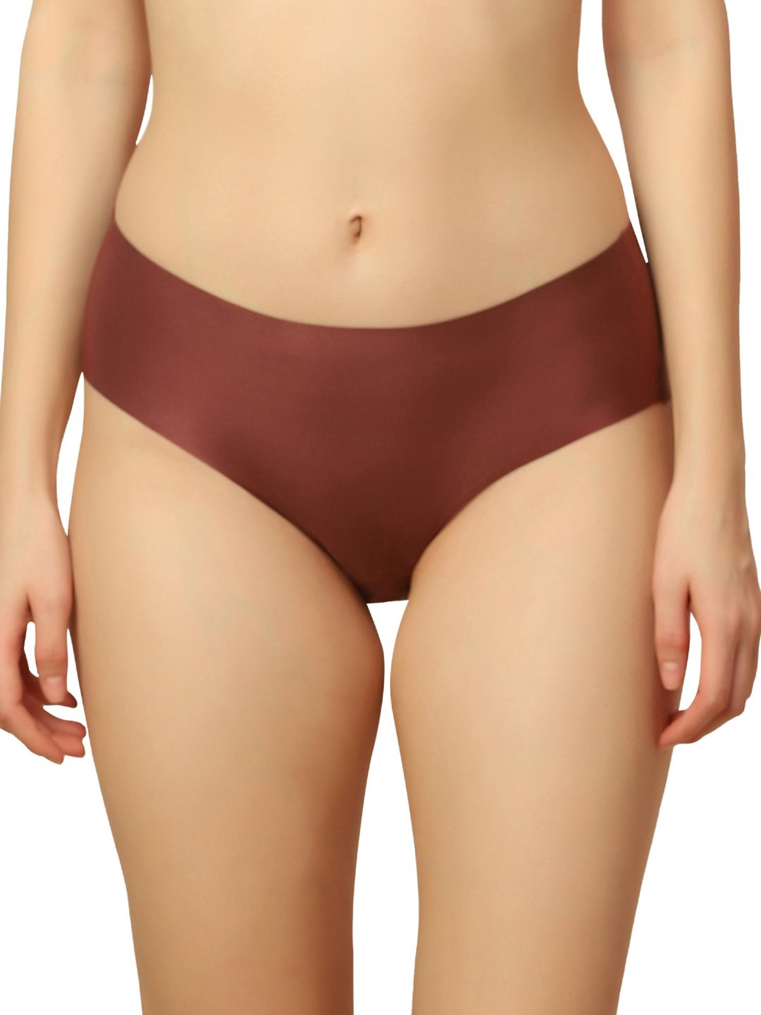 Triumph Beige & Brown Plain Hipster Panties - Pack Of 2