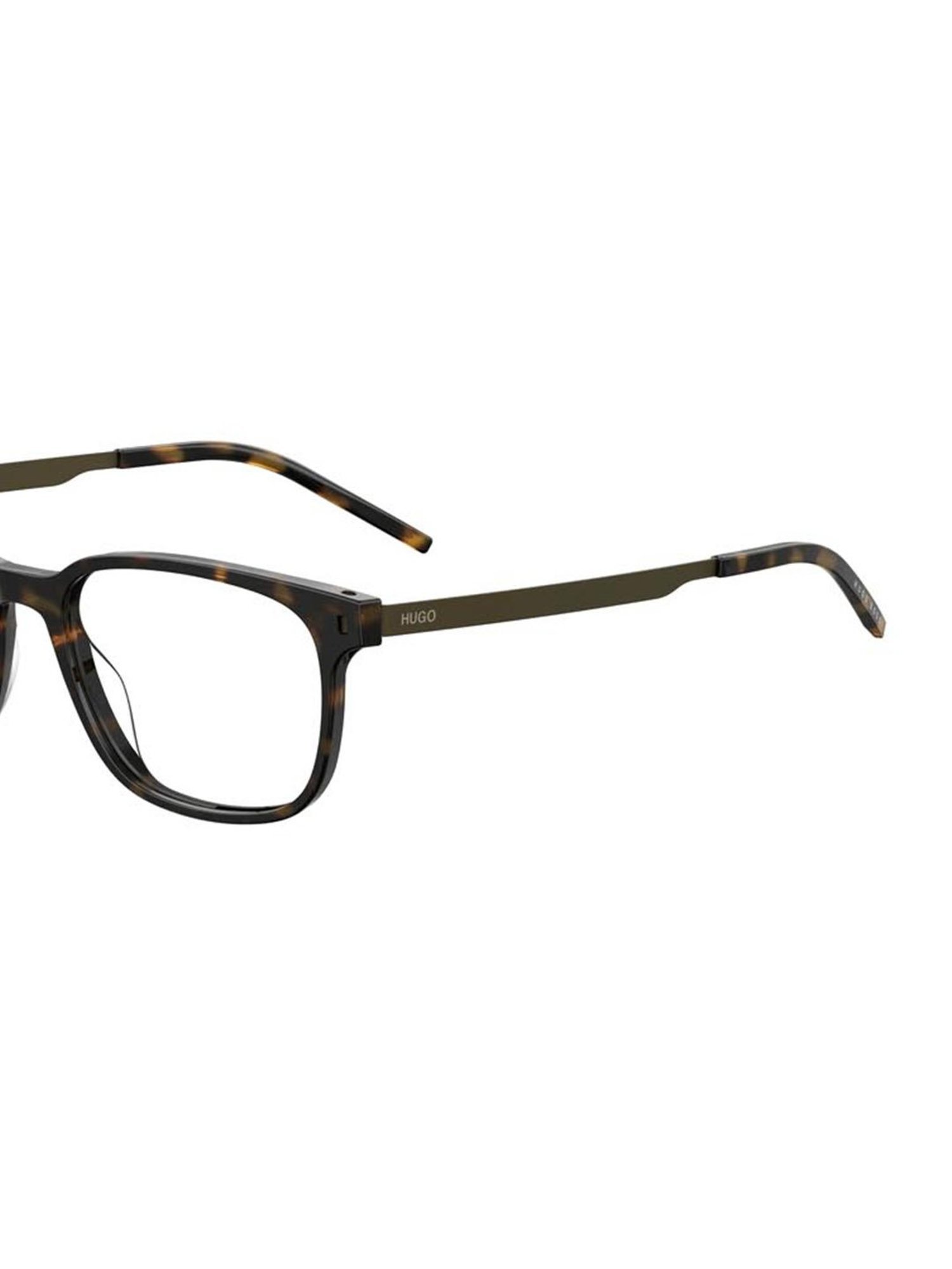 HUGO Brown Rectangular Eye Frames for Men