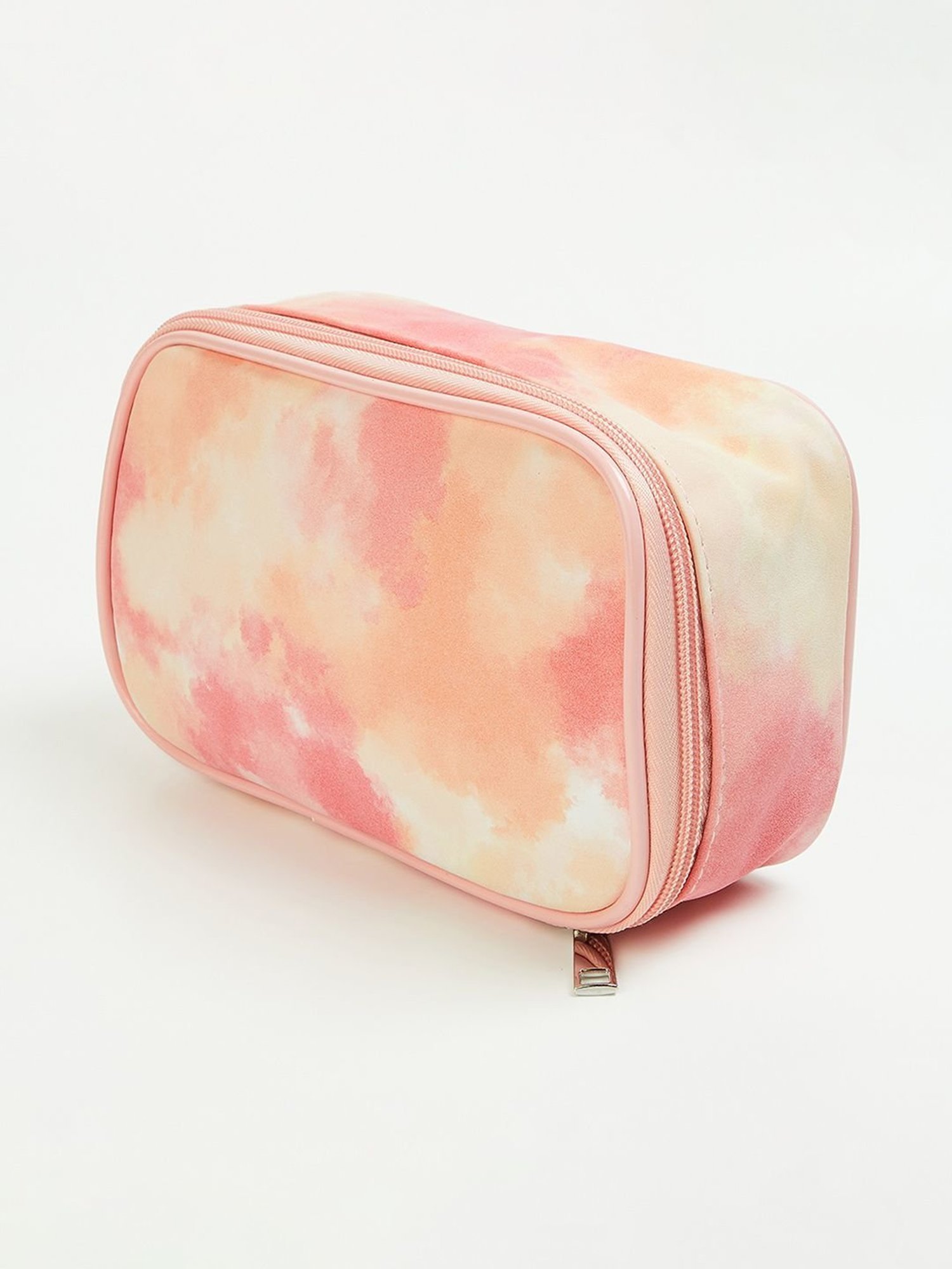 Ginger by Lifestyle Orange Printed Free Size Toiletry Pouch